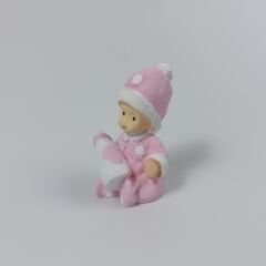 Büyük Biberonlu Bebek - Pembe - Teraryum Malzemesi