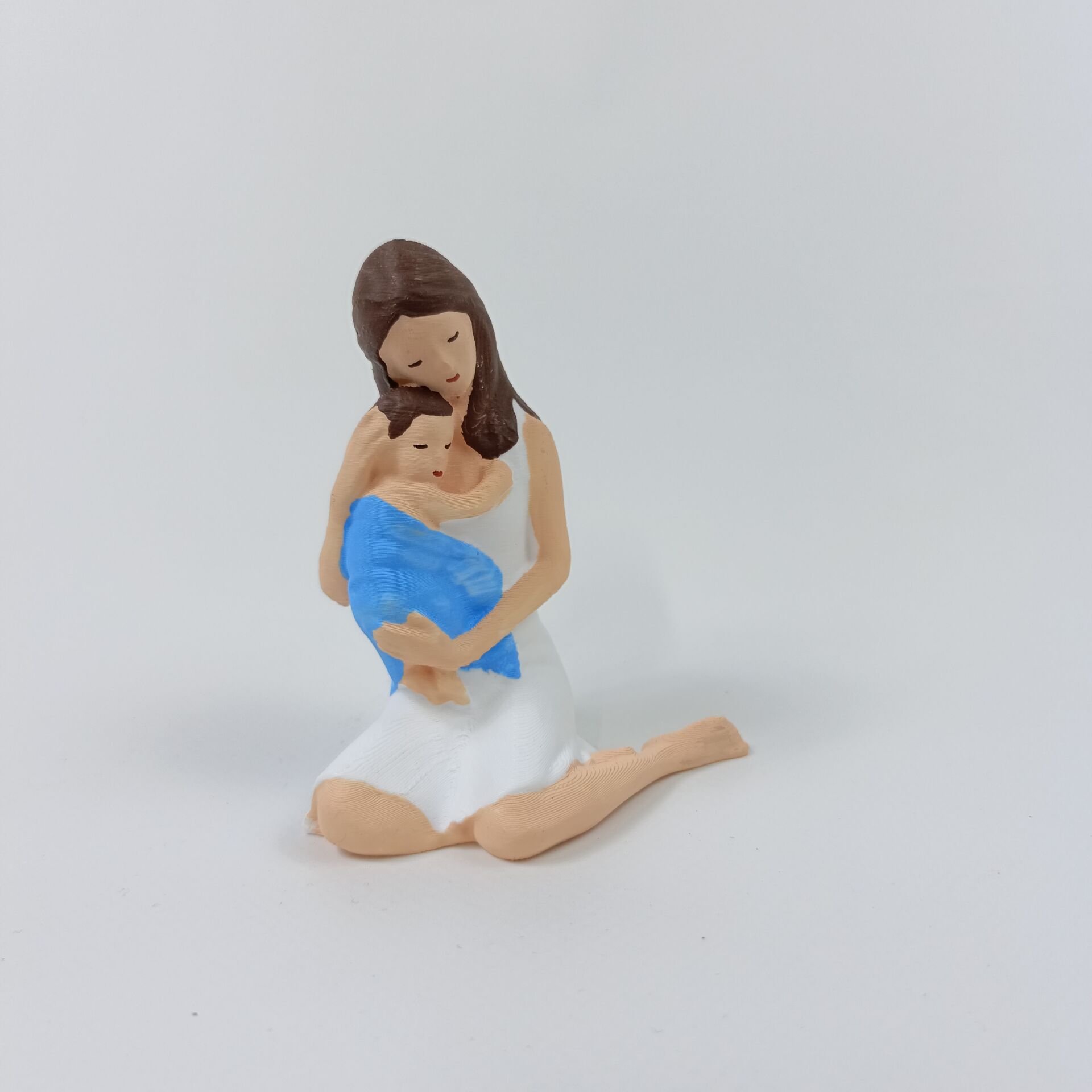 Çocuklu Anne  ( Mavi ) - Teraryum Malzemesi