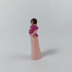 Çocuklu Anne -Pudra  Pembe- Teraryum malzemesi