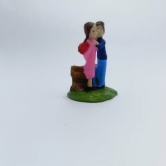 Çimde Öpüşen Çift Figürü - Teraryum malzemesi