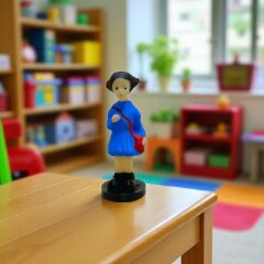 Saçları Yandan Toplanmış Kız Öğrenci-Teraryum malzemesi