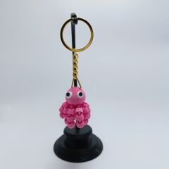 Ahtapot Pembe - Eklemli Anahtarlık
