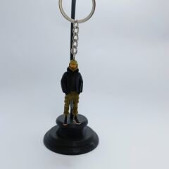 Kasklı Motorsikletçi  Anahtarlık