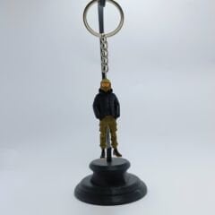 Kasklı Motorsikletçi  Anahtarlık