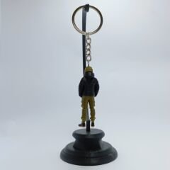 Kasklı Motorsikletçi  Anahtarlık