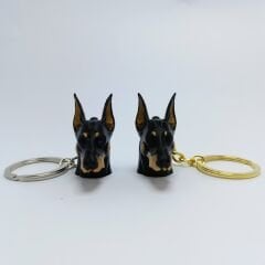 Siyah Doberman - Anahtarlık