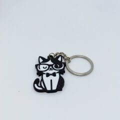 Gözlüklü Kedi - Anahtarlık