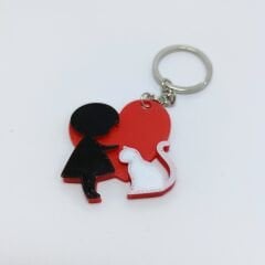 Kedi Aşkı(Kalp)  - Anahtarlık