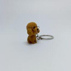 Toy Poodle-Kahve - Anahtarlık