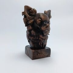 CHIHUAHUA LONG HAIR-SİYAH BÜST