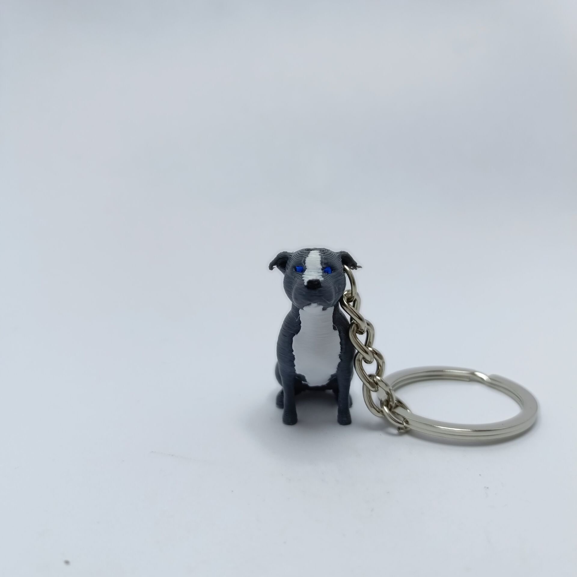 Pitbull Blue - Gri-Anahtarlık