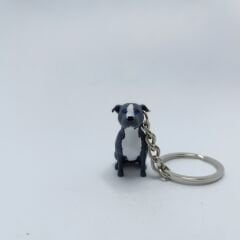 Pitbull Blue - Gri-Anahtarlık