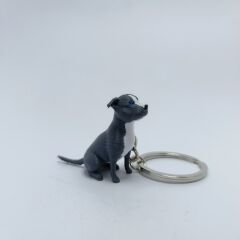 Pitbull Blue - Gri-Anahtarlık