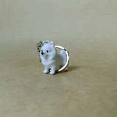 Pomerian - Beyaz - Anahtarlık