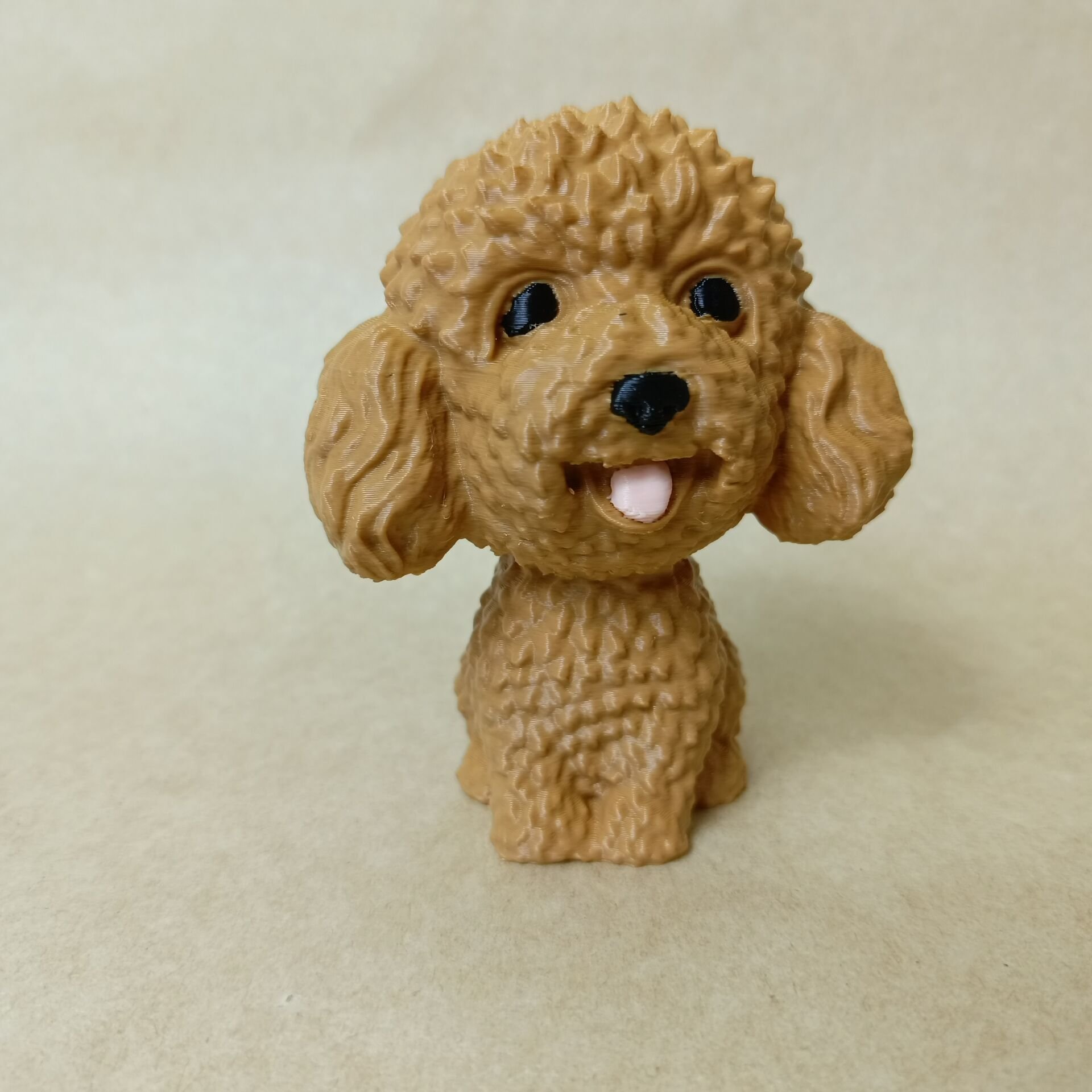poodle - Kaverengi- Renkli Büst