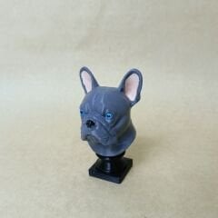 french bulldog- Renkli Büst