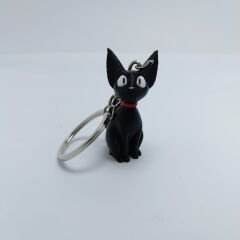 Kırmızı tasmalı kara kedi - Anahtarlık