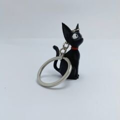 Kırmızı tasmalı kara kedi - Anahtarlık