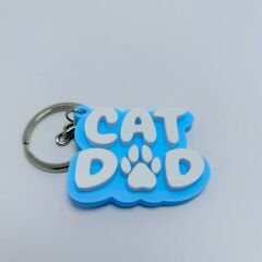 Cat dad - Mavi - Anahtarlık