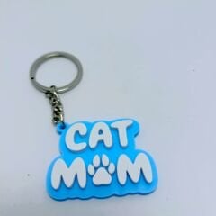 Cat mom - Mavi - Anahtarlık