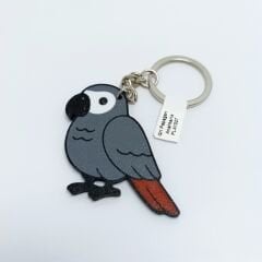 Gri papağan - Anahtarlık