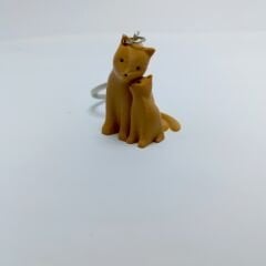 Yavrulu kedi - Anahtarlık