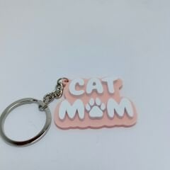 Cat mom - Pembe - Anahtarlık