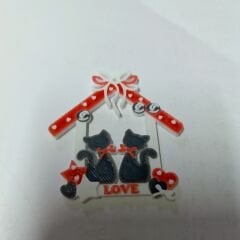 Love Kedi Kulubesi  Magnet