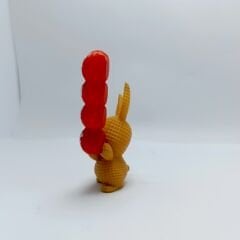 Love Yazılı Balonlu Tavşan  -Teraryum Malzemesi