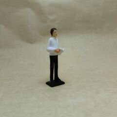 Kitap Okuyan  Erkek Figürü  -Teraryum Malzemesi