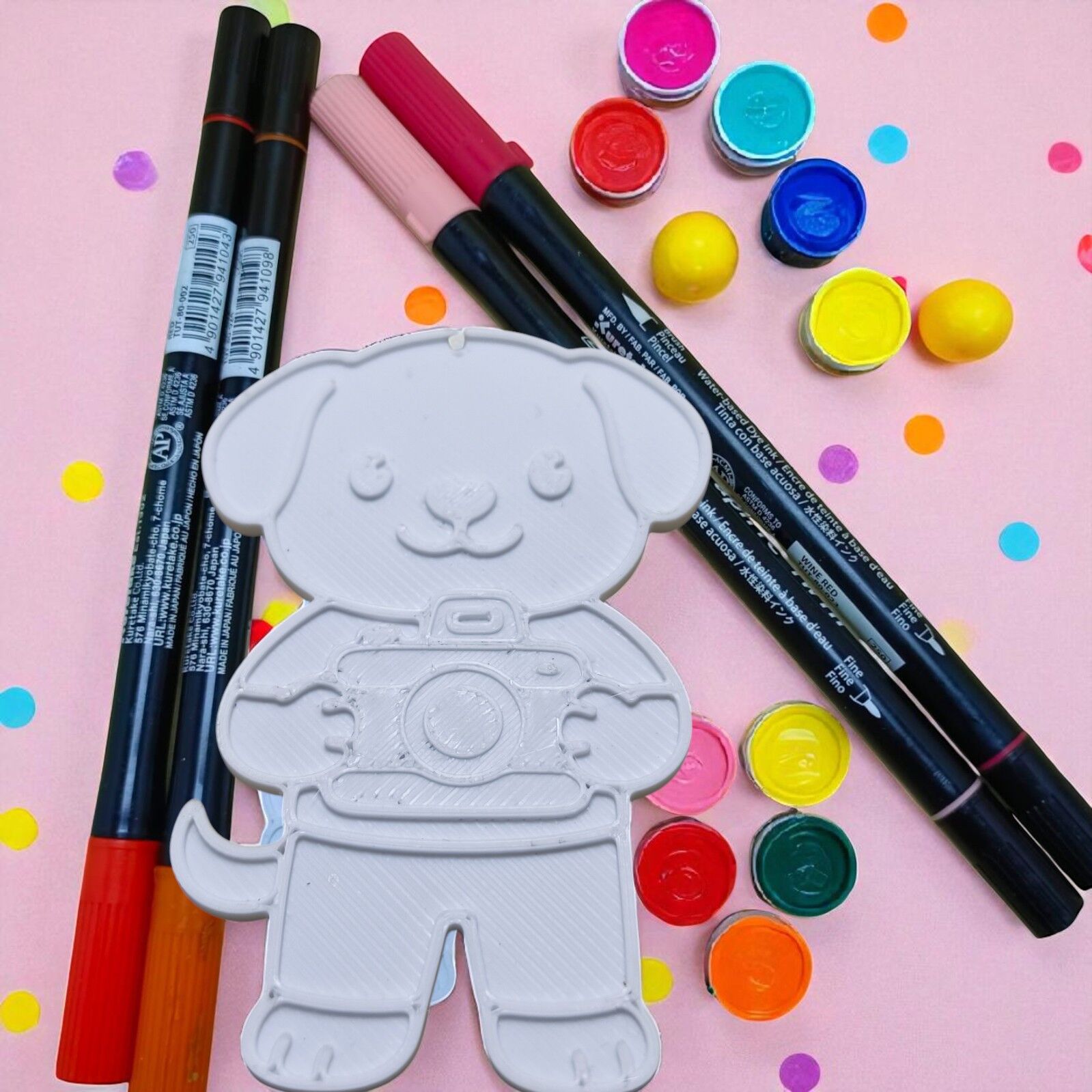 Boyama Figürü - Fotoğrafçı köpek