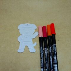 Boyama Figürü - Sporcu köpek