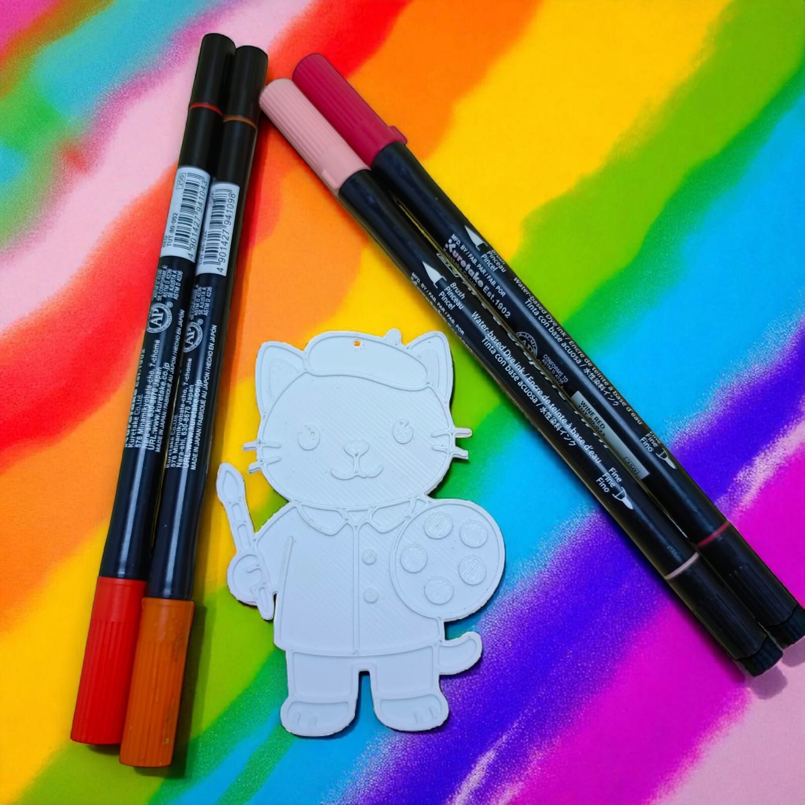 Boyama Figürü - Ressam Kedi