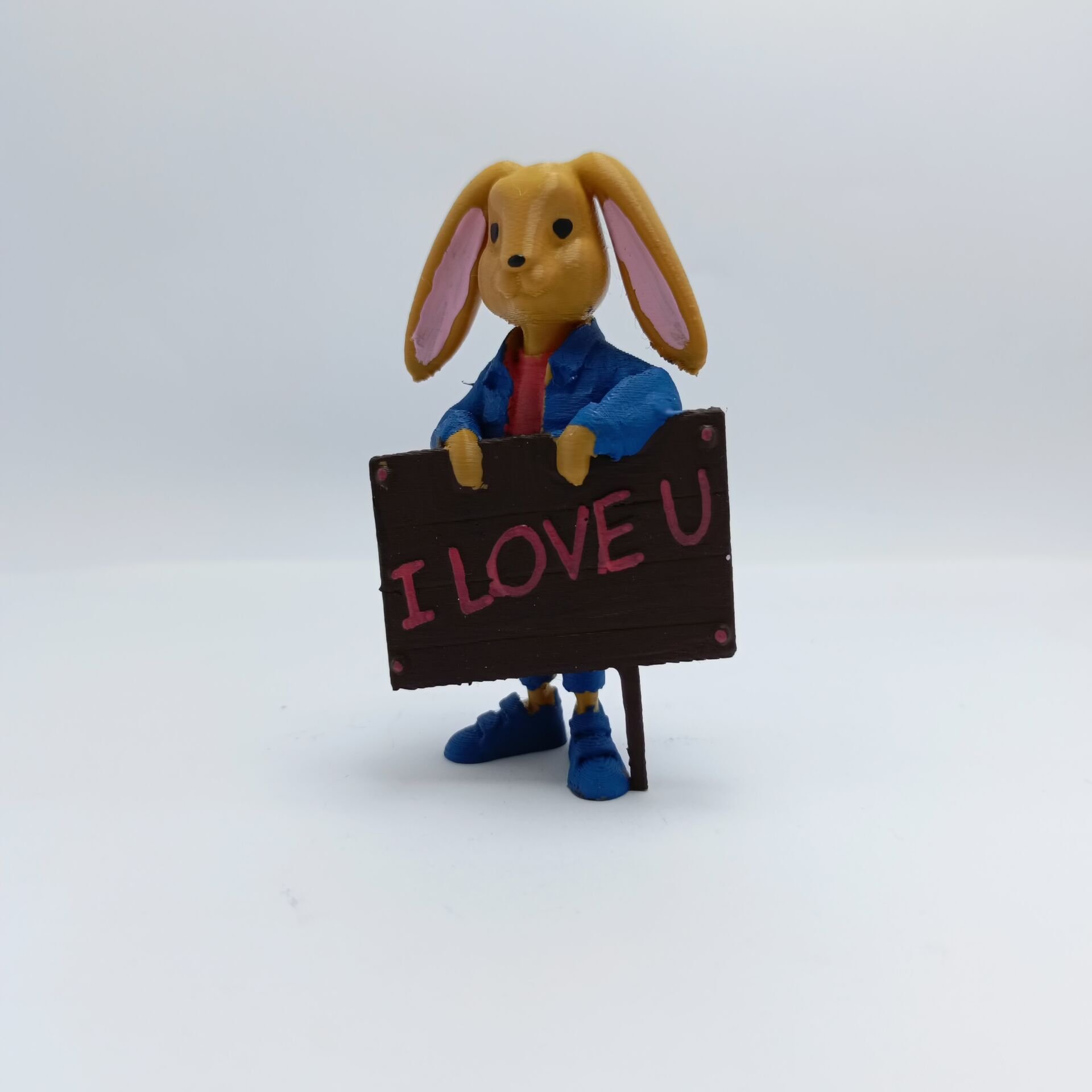 Tavşan I love u -Teraryum Malzemesi