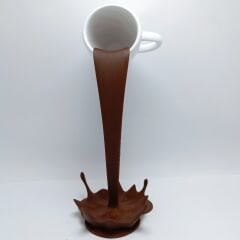 Dökülen Kahve  Figürü - Dekorasyon