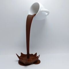 Dökülen Kahve  Figürü - Dekorasyon