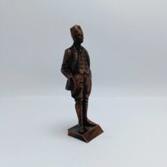 Ayakta Atatürk Figürü - Bakır - Teraryum Malzemesi