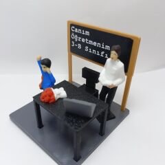 Sınıf Platform -  Erkek öğretmen - Erkek öğrenci - Öğretmenler günü hediyesi(Kişiye Özel)