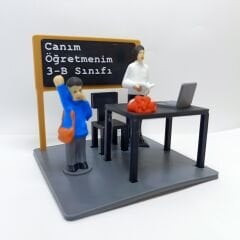 Sınıf Platform -  Erkek öğretmen - Erkek öğrenci - Öğretmenler günü hediyesi(Kişiye Özel)