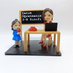 Sınıf Platform -  Bayan  öğretmen - Kız öğrenci - Öğretmenler günü hediyesi(Kişiye Özel)