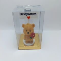Çiçekli ayıcık - Seni Seviyorum Yazılı