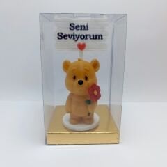 Çiçekli ayıcık - Seni Seviyorum Yazılı