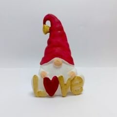 LOVE Yazılı Gnom Cüce - Kırmızı