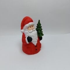 Çam Ağaçlı Tombul   Noel Baba - Teraryum Malzemesi