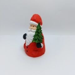 Çam Ağaçlı Tombul   Noel Baba - Teraryum Malzemesi