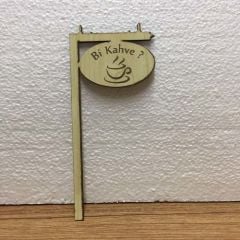 Bi Kahve Yazısı-Ahşap