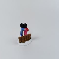 Öpüşen Çift Figürü - Teraryum malzemesi