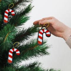 Noel Baston Şeker -  Çam Ağacı Süsü 3 lü