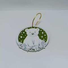 Noel Kutup Ayısı -  Çam Ağacı Süsü 3lü