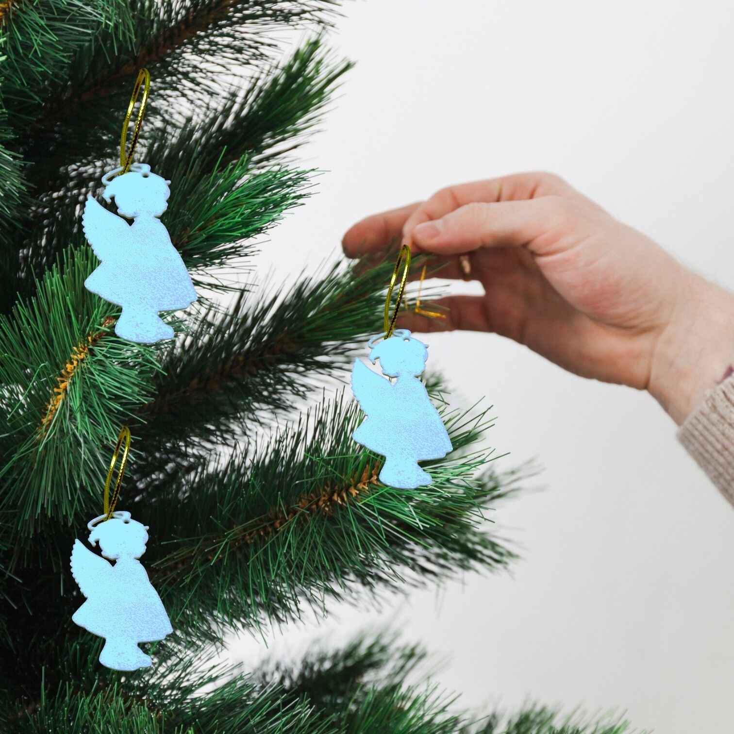 Melek -  Çam Ağacı Süsü 3lü